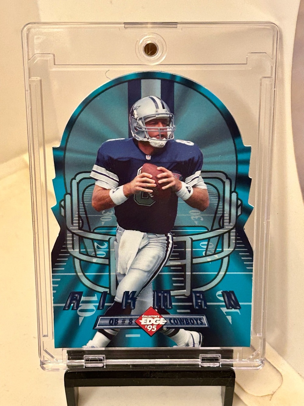 Troy Aikman 1995 Collectors Edge-Edge Tech Die Cut-Dallas Cowboys